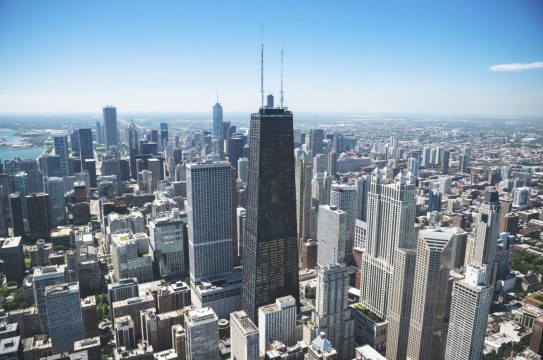 Chicago-City-Landscape-Ariel-View