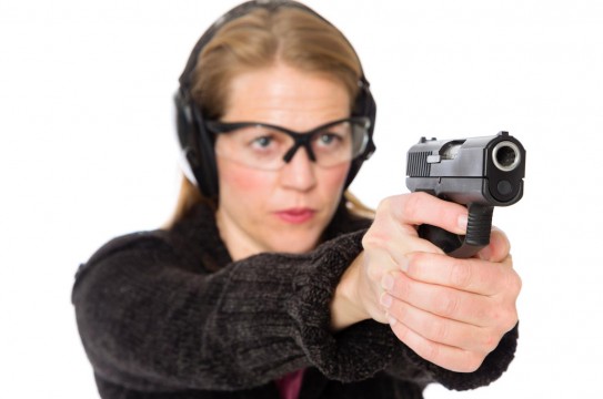 Woman-Aim-Gun-Firearm-Safety-Practice