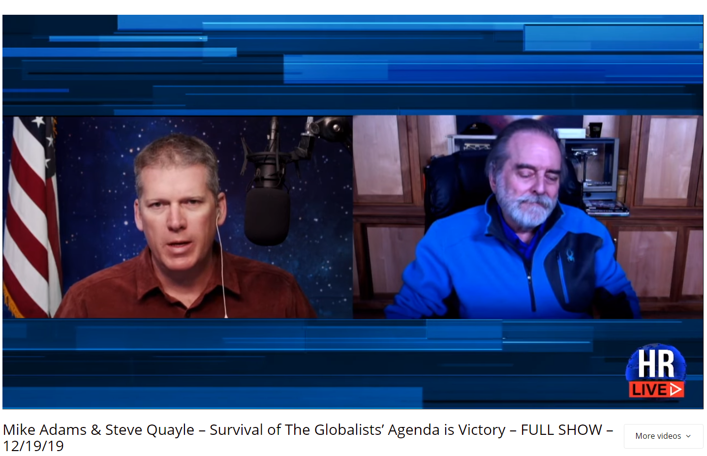 Mike Adams and Steve Quayle on the Hagmann Report live show – people ...